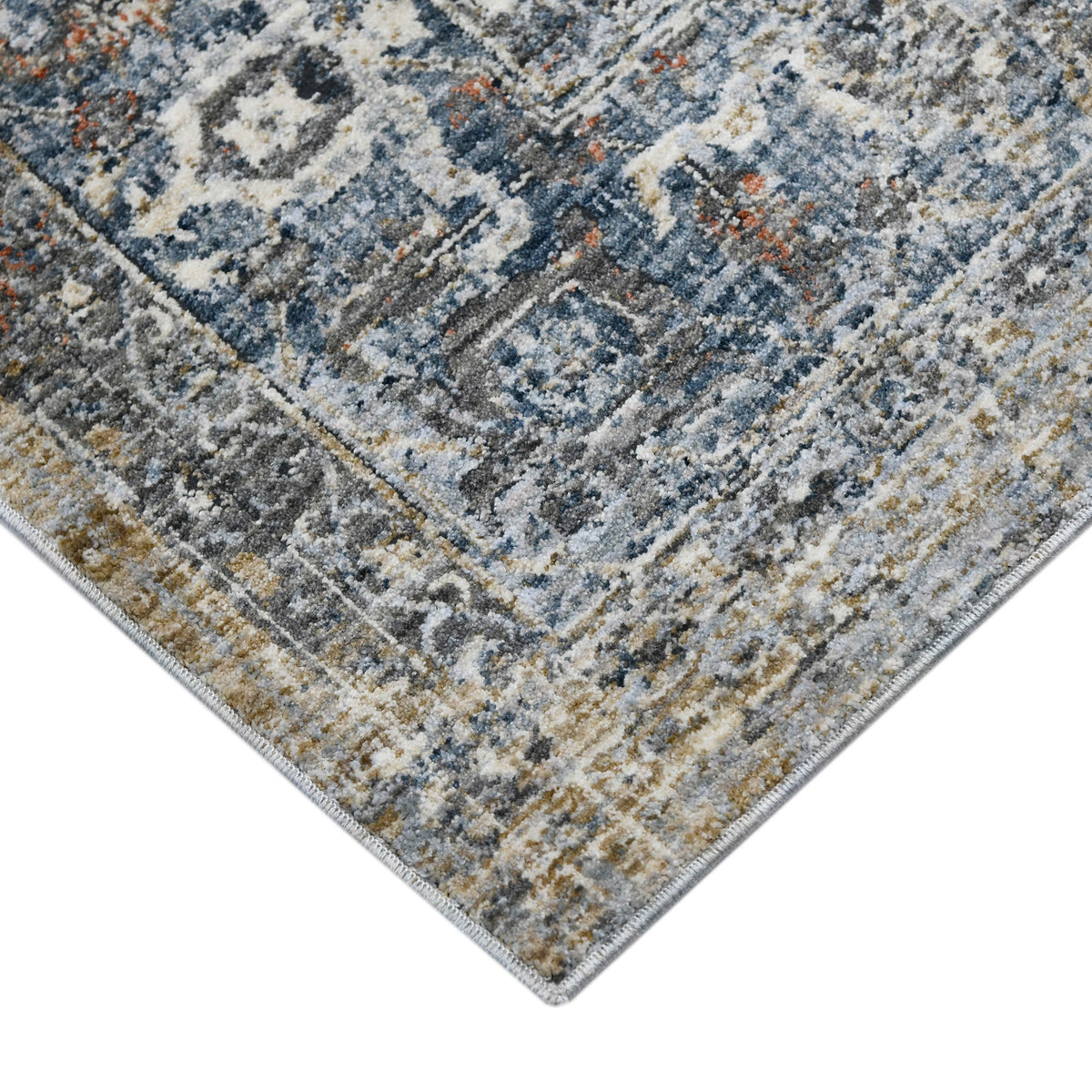 Amer Vermont VRM-6 Ivory / Gray area rug - corner view
