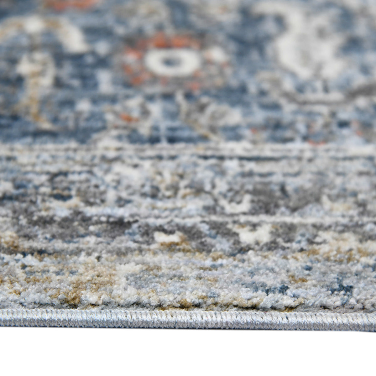 Amer Vermont VRM-6 Ivory / Gray area rug - profile view