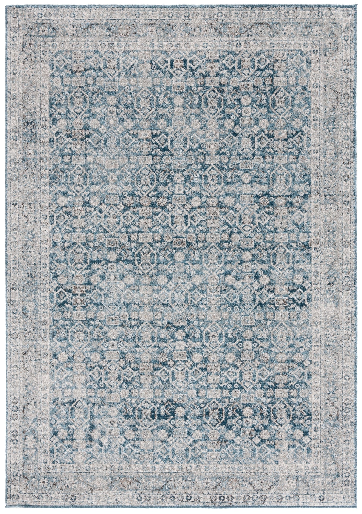 Safavieh Vintage Tabriz Vta202M Blue/Grey Rug.