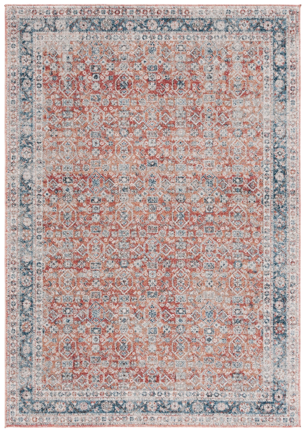 Safavieh Vintage Tabriz Vta202P Rust/Blue Rug.