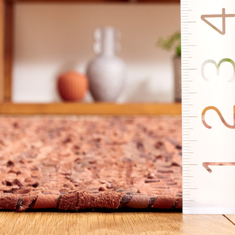 Safavieh Vintage Leather Vtl310P Light Grey/Rust Rug.