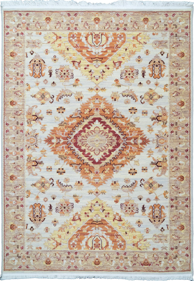 Dynamic Rugs Wade 18602 Power Loomed Transitional Taupe/Rust/Multi Rug