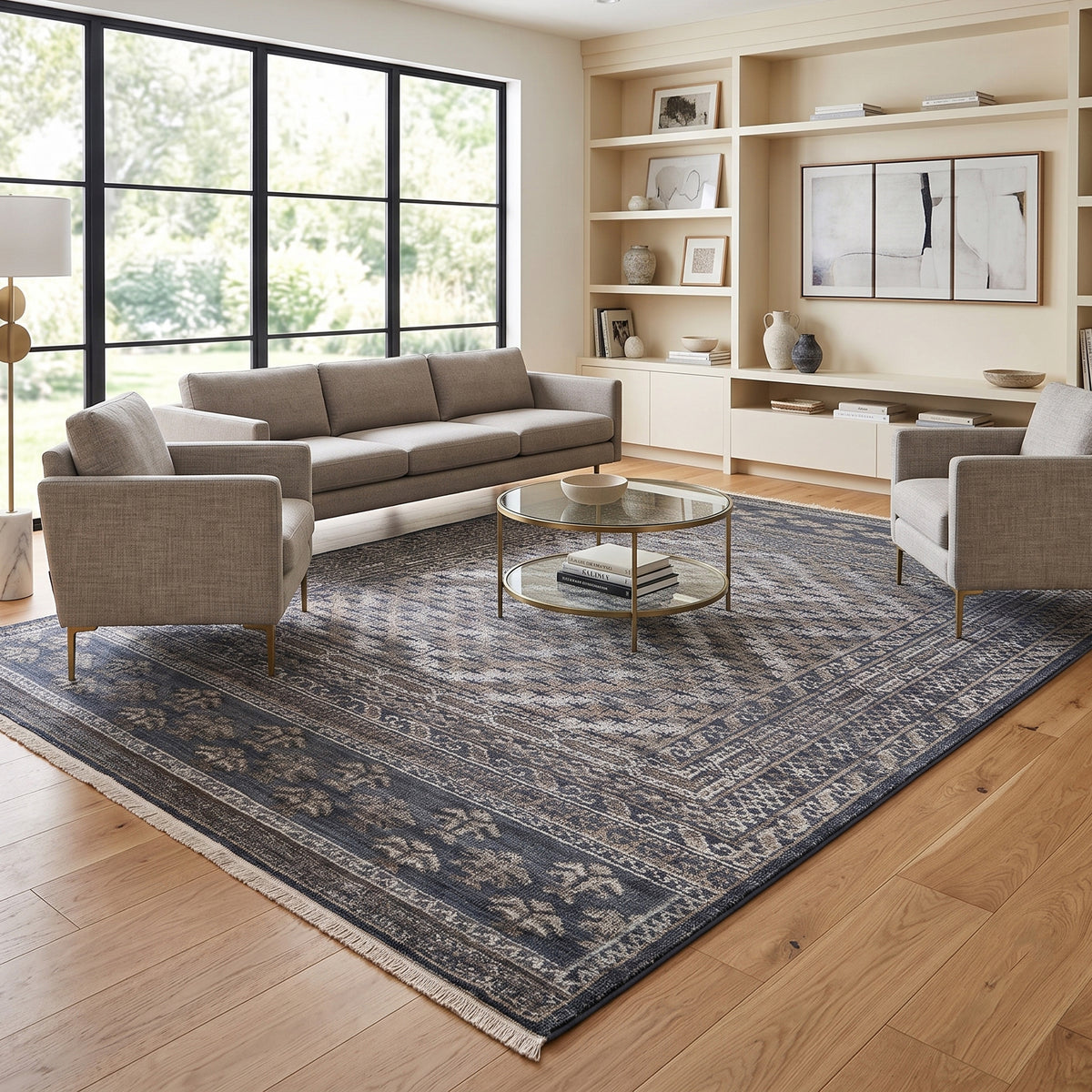 Amer Winslow WNS-5 China Blue area rug - lifestyle view