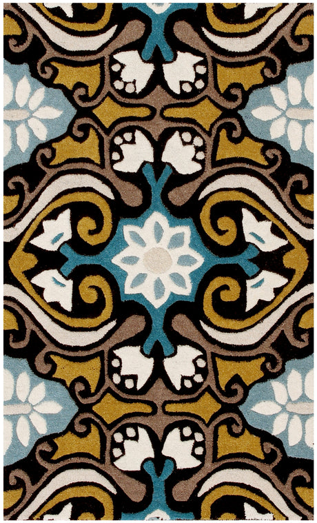 Safavieh Wyndham Wyd327A Blue/Multi Rug.