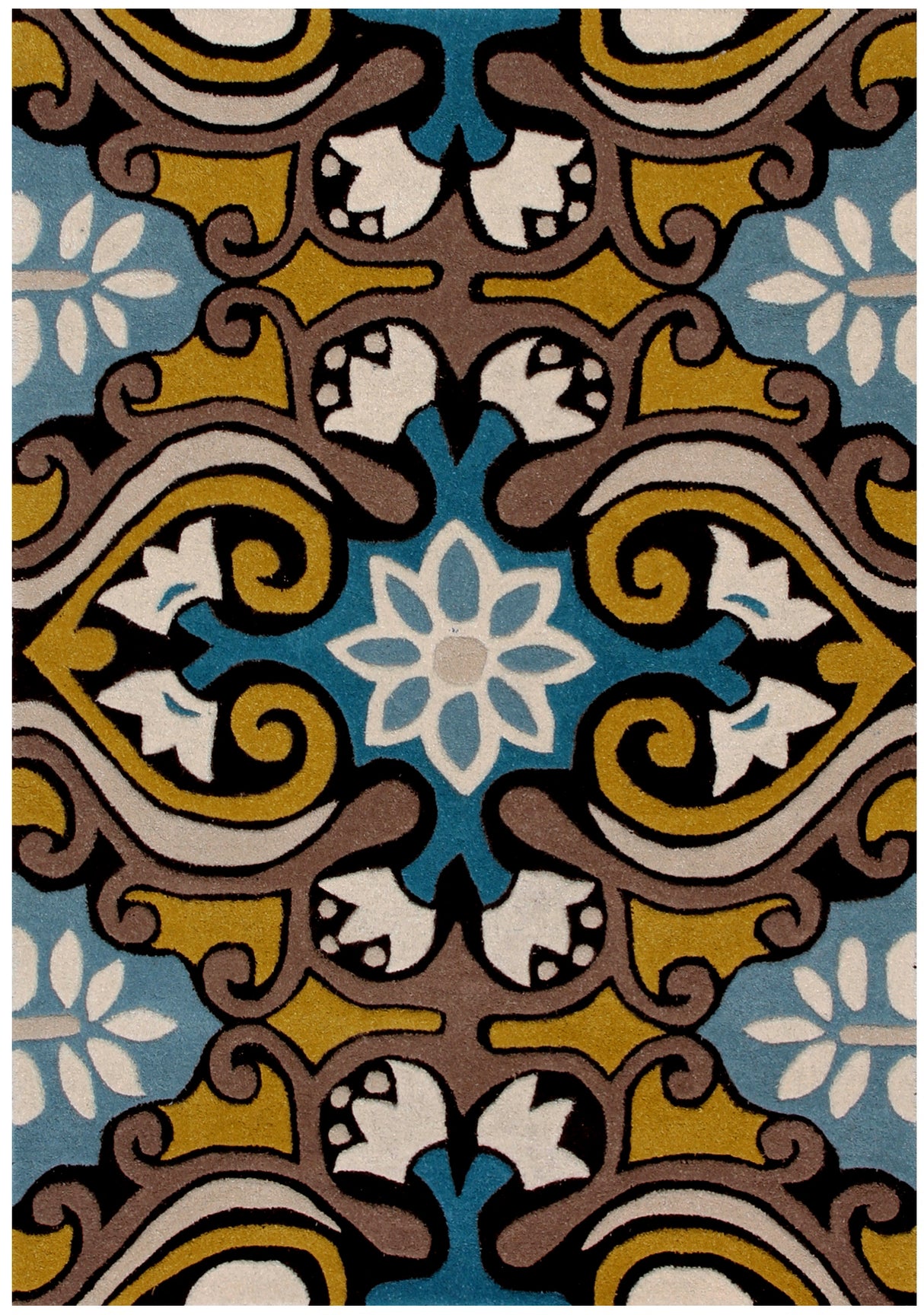 Safavieh Wyndham Wyd327A Blue/Multi Rug.
