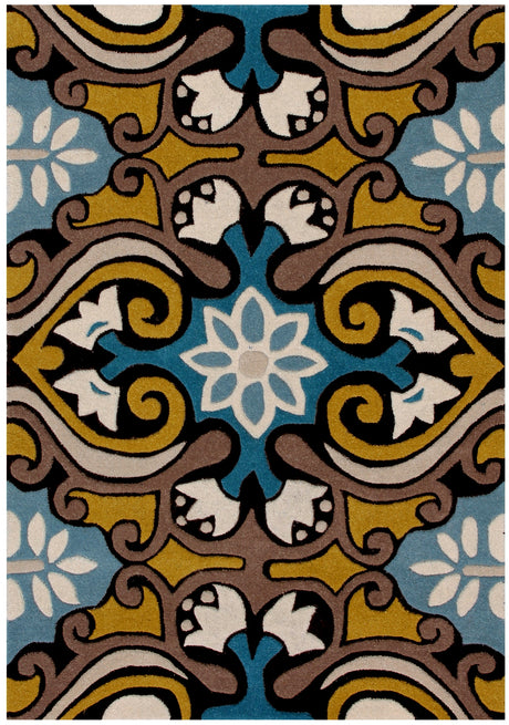 Safavieh Wyndham Wyd327A Blue/Multi Rug.