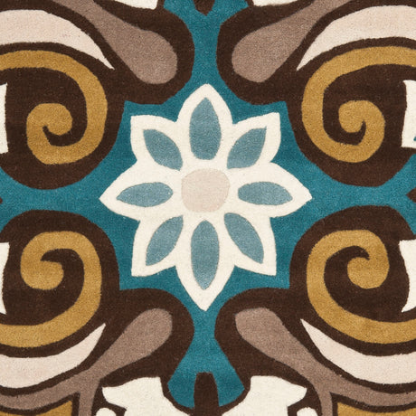 Safavieh Wyndham Wyd327A Blue/Multi Rug.