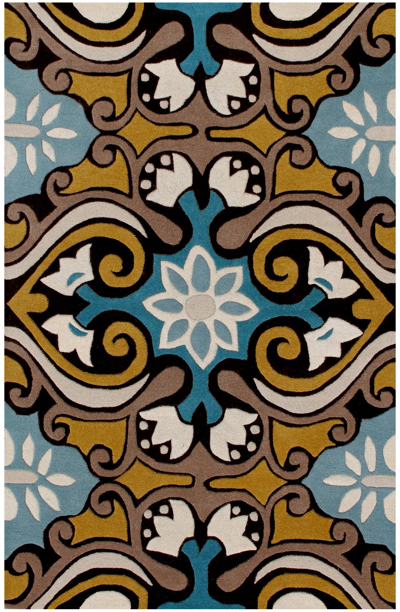 Safavieh Wyndham Wyd327A Blue/Multi Rug.