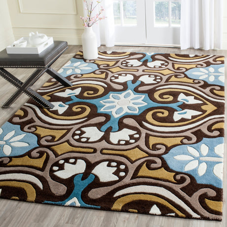 Safavieh Wyndham Wyd327A Blue/Multi Rug.