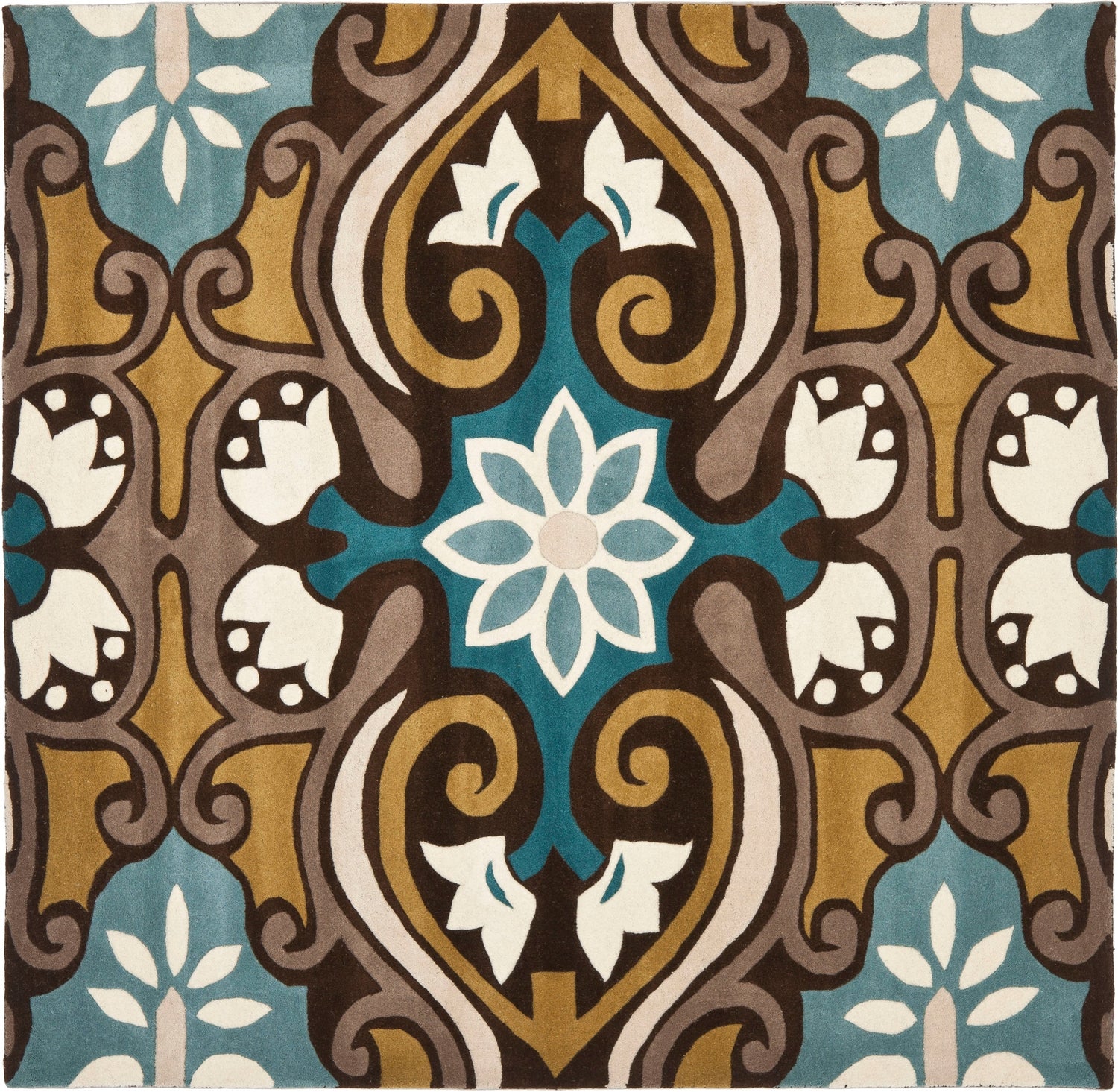 Safavieh Wyndham Wyd327A Blue/Multi Rug.