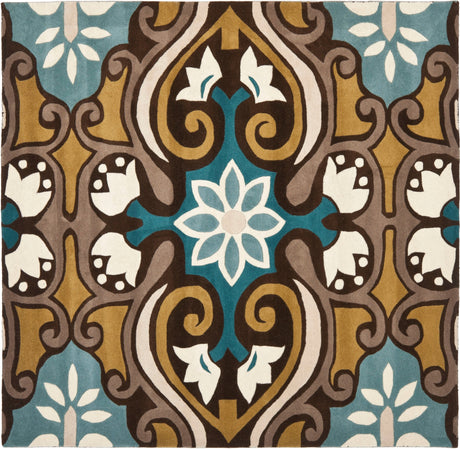 Safavieh Wyndham Wyd327A Blue/Multi Rug.