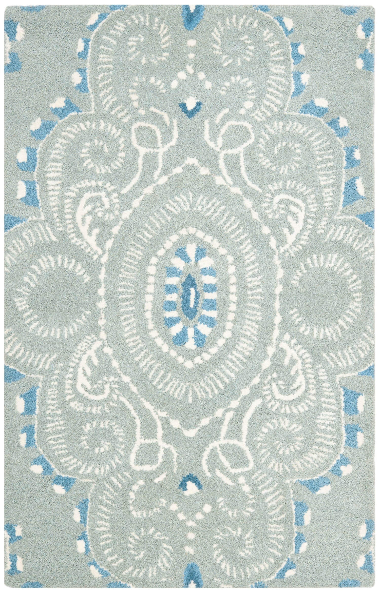 Safavieh Wyndham Wyd372A Blue/Ivory Rug.