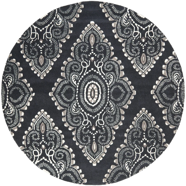 Safavieh Wyndham Wyd372C Dark Grey/Ivory Rug.