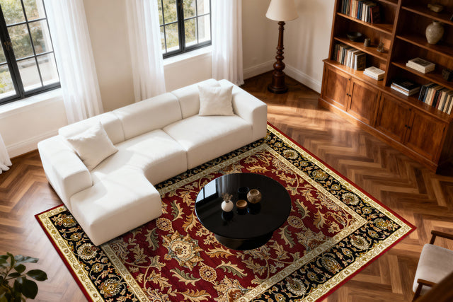Dynamic Rugs Yazd 1744 Red Rugs - room scene