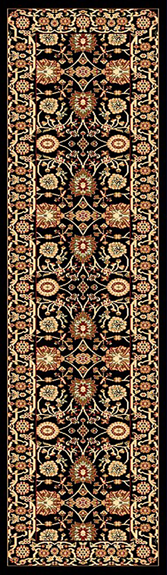 Dynamic Rugs Yazd 2803 Black / Black Rugs - runner view