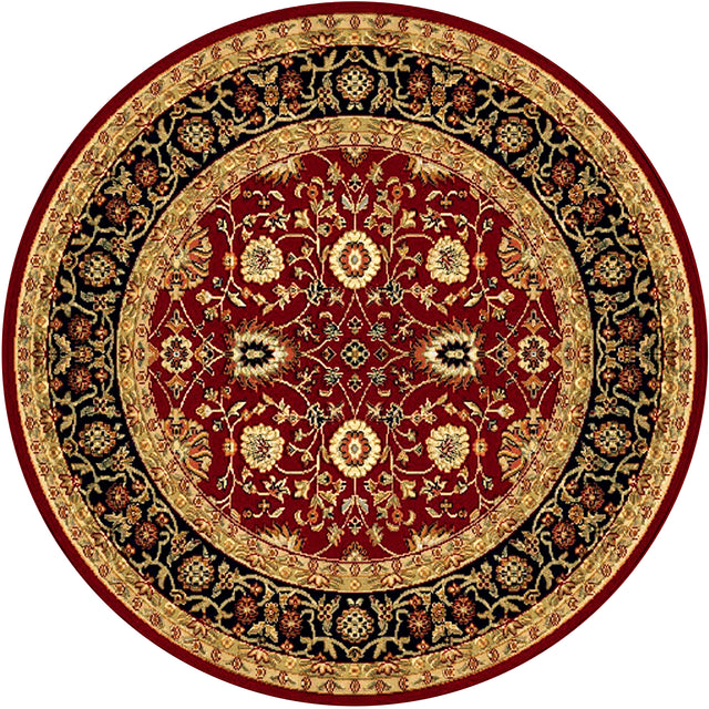 Dynamic Rugs Yazd 2803 Red / Red Rugs - round rug view