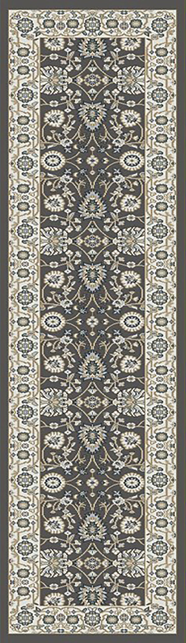 Dynamic Rugs Yazd 2803 Power Loomed Traditional Grey/Ivory Rug
