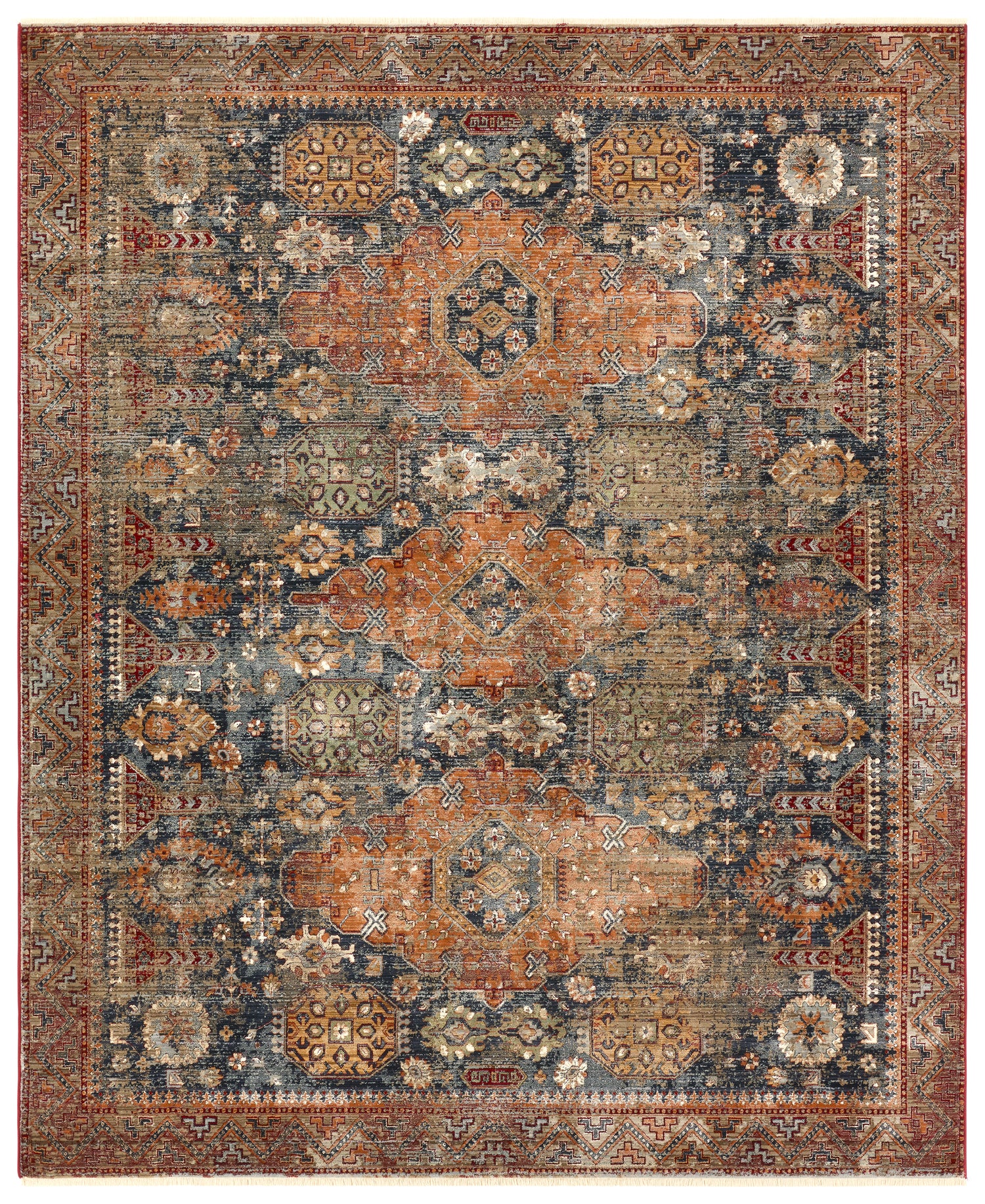 Jaipur Zefira ZFA12 Blue Powerloomed Rug