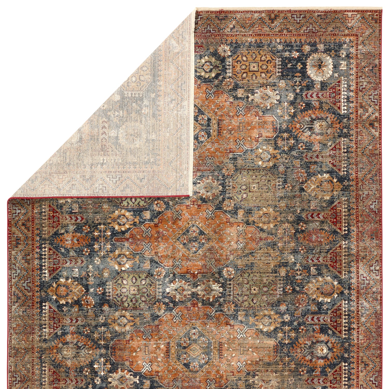 Jaipur Zefira ZFA12 Blue Powerloomed Rug