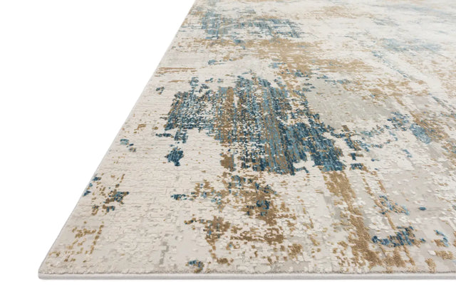 Loloi Sienne Sie-04 Ivory / Gold Rugs - rug corner