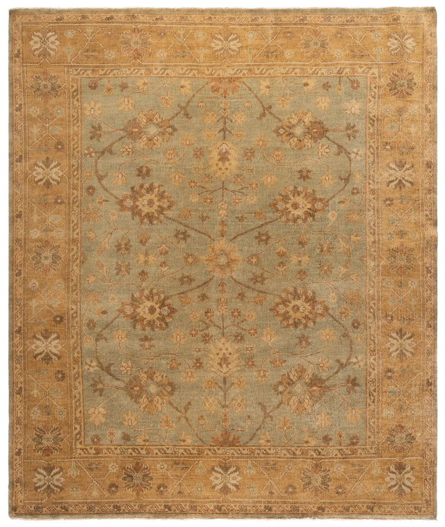 Safavieh Oushak 10'-0" x 14'-0" Rug in Light Blue / Gold