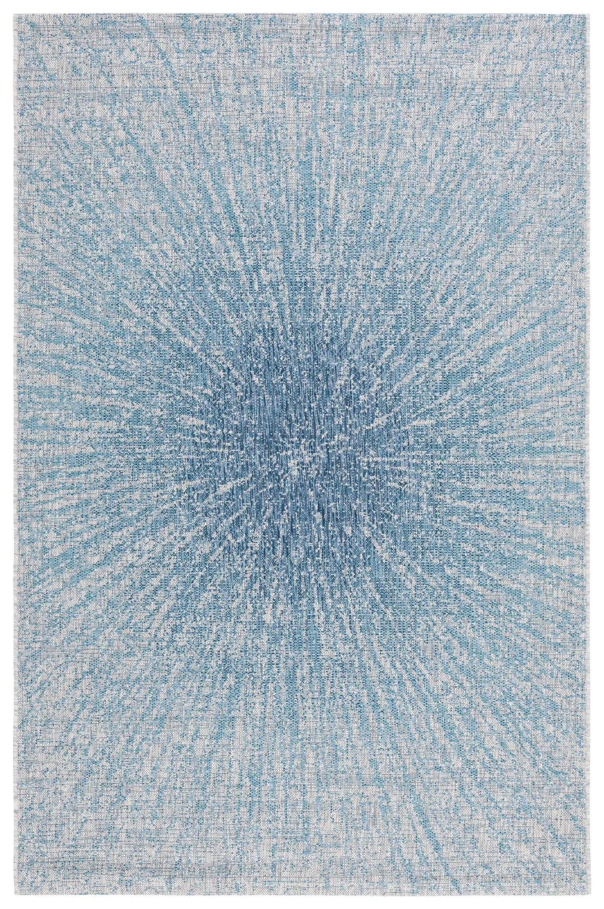 Safavieh Courtyard 5'-3" x 7'-7" Rug in Grey / Navy