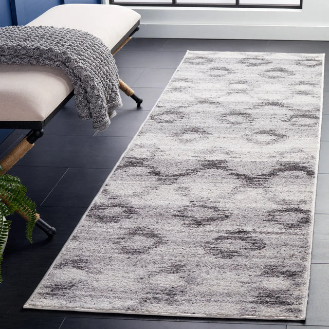 Safavieh Adirondack 2'-6" x 10'-0" Rug in Silver / Charcoal
