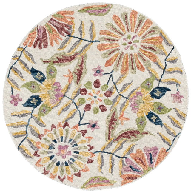 Safavieh Jardin 3'-0" x 3'-0" Rug in Ivory / Green