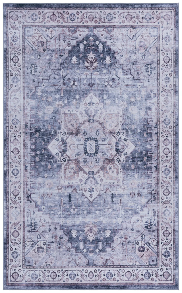 Safavieh Tucson 4'-0" x 6'-0" Rug in Grey / Light Purple