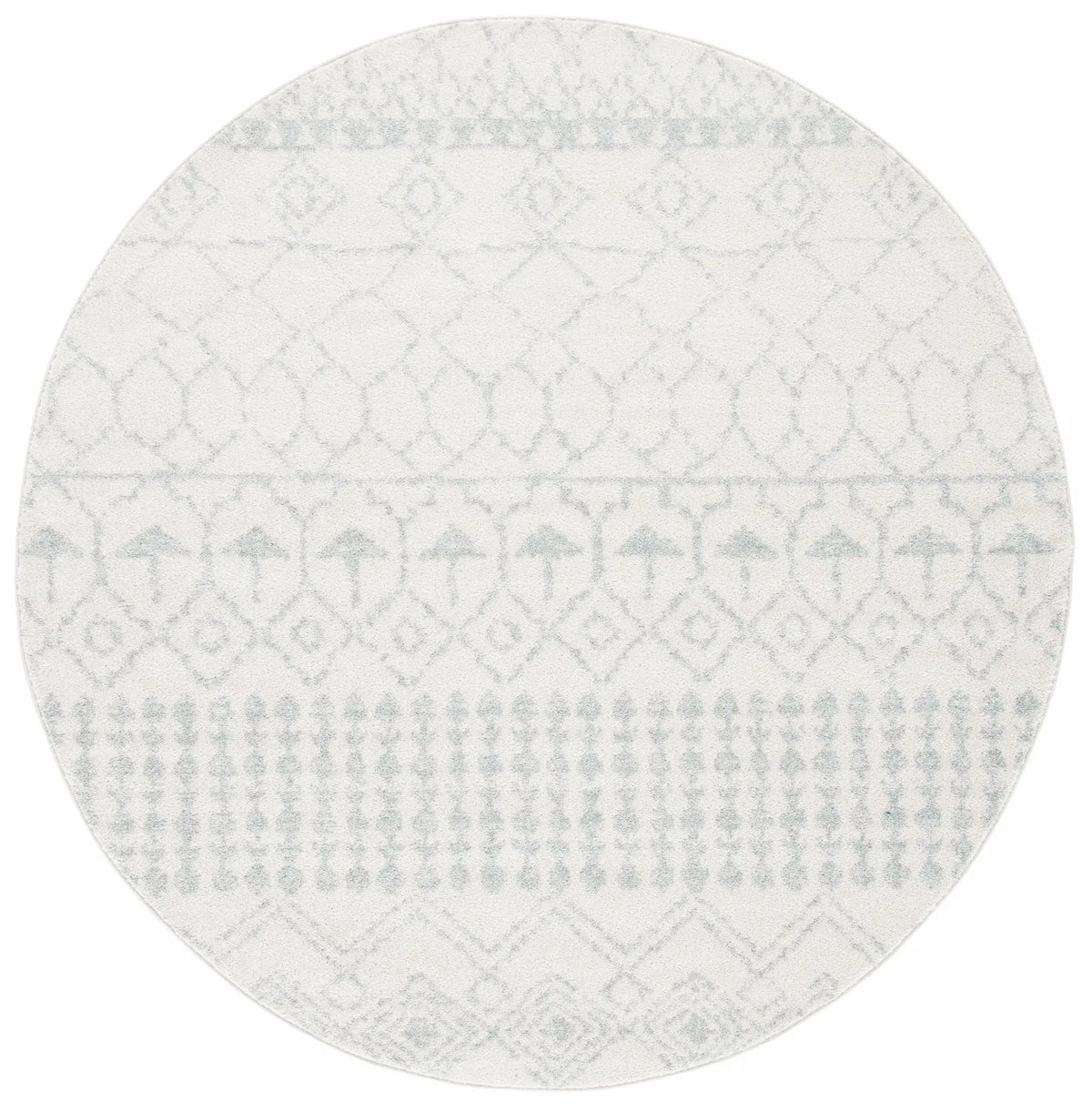 Safavieh Tulum 5'-0" x 5'-0" Rug in Ivory / Light Grey