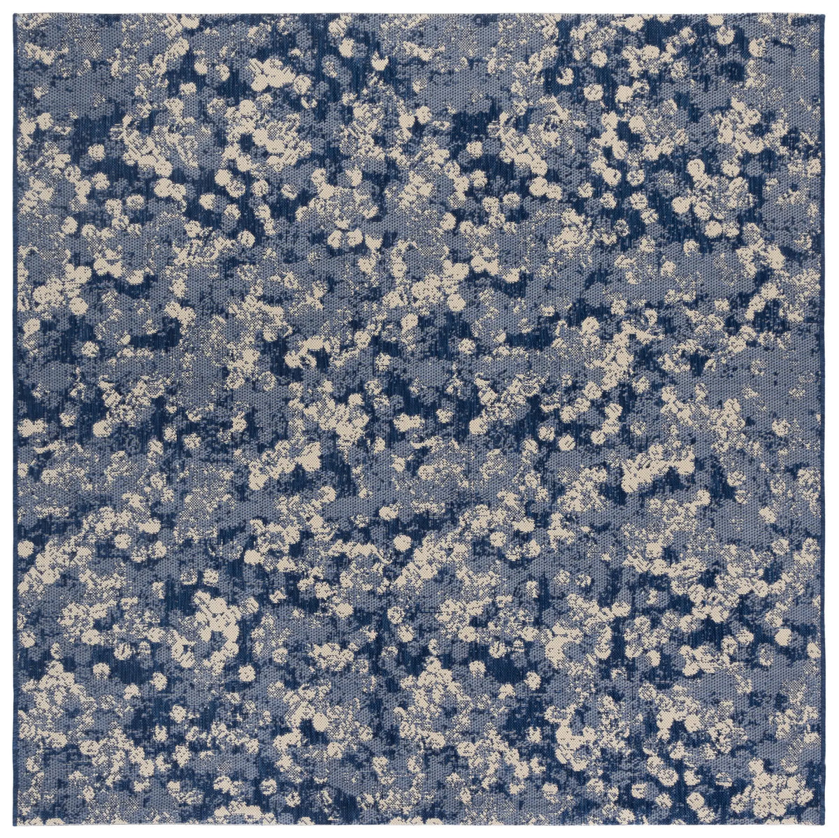 Safavieh Courtyard 6'-7" x 6'-7" Rug in Navy / Beige
