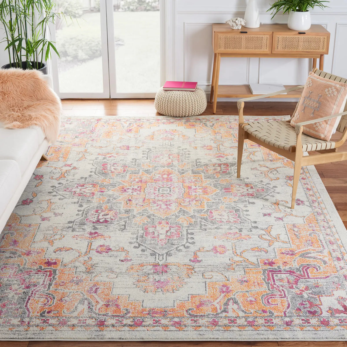 Safavieh Madison 10'-0" x 14'-0" Rug in Beige / Orange