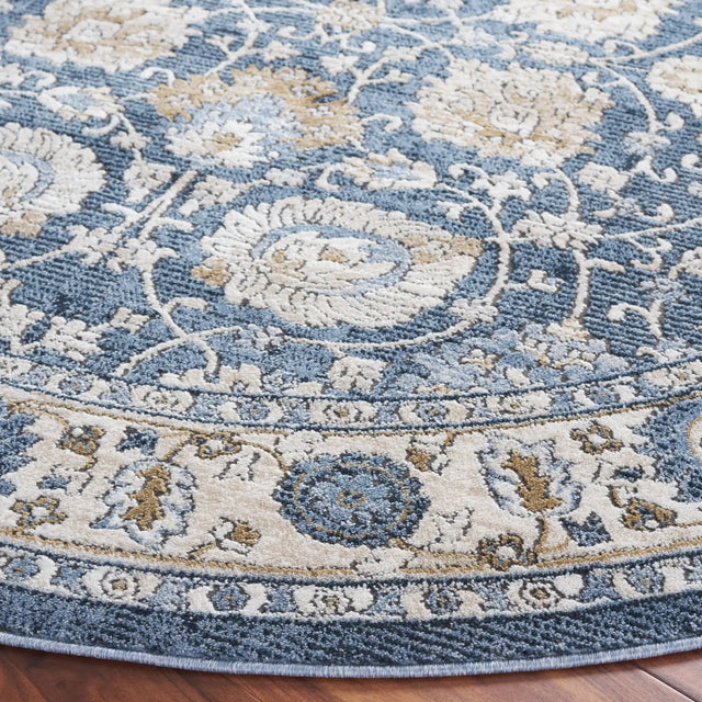 Safavieh Rosewood 6'-7" x 6'-7" Rug in Ivory / Blue