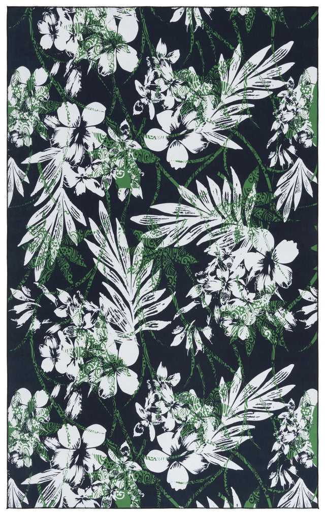 Safavieh Malibu 4'-0" x 6'-0" Rug in Black / Green