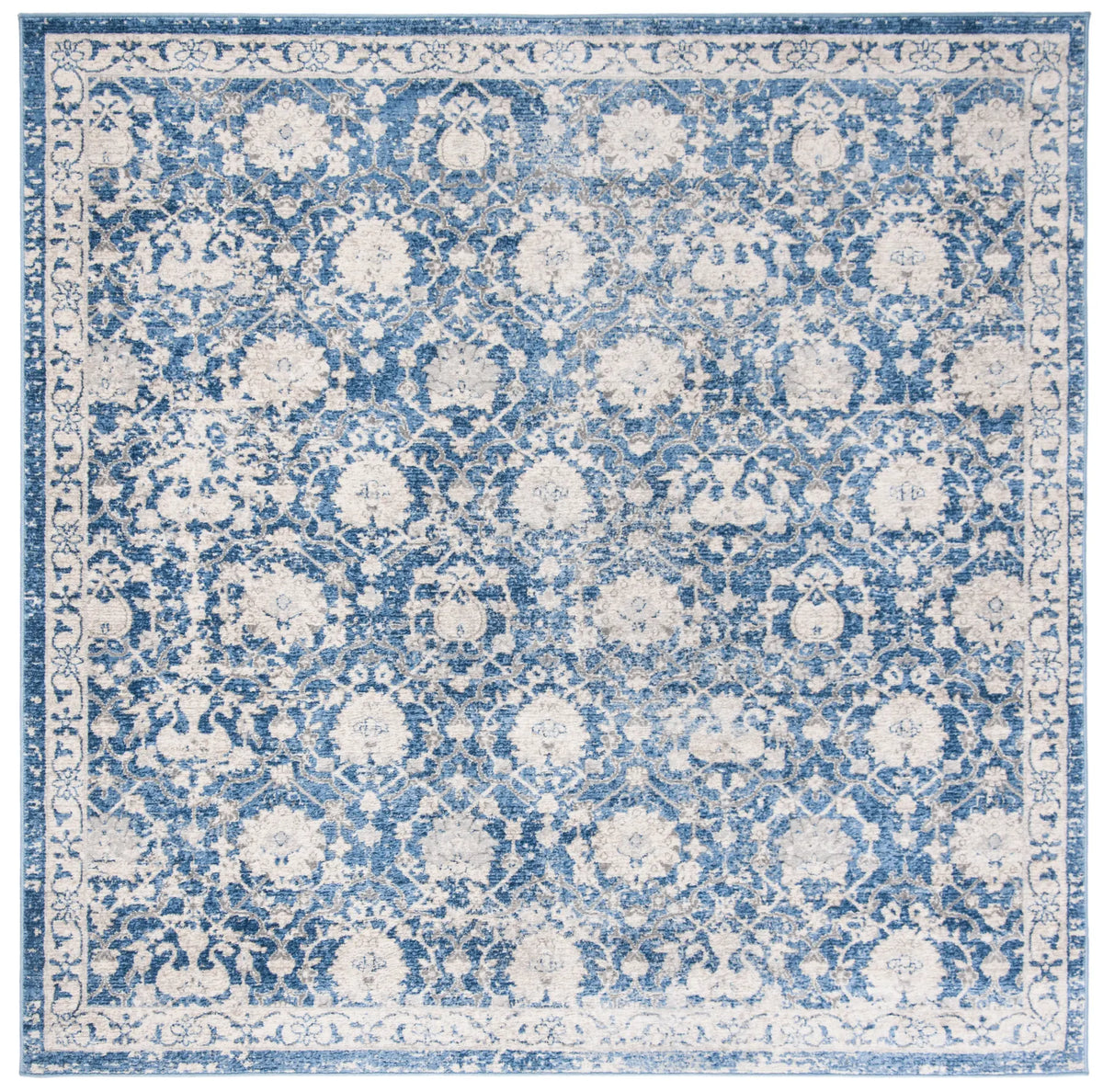 Safavieh Brentwood 6'-7" x 6'-7" Rug in Navy / Creme