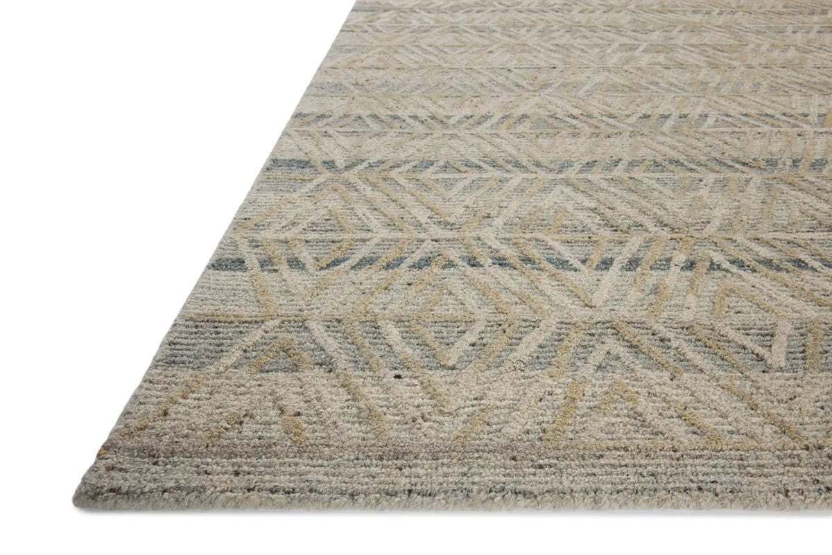 Loloi Elias Ela-04 Fog/Natural Rug - rug corner