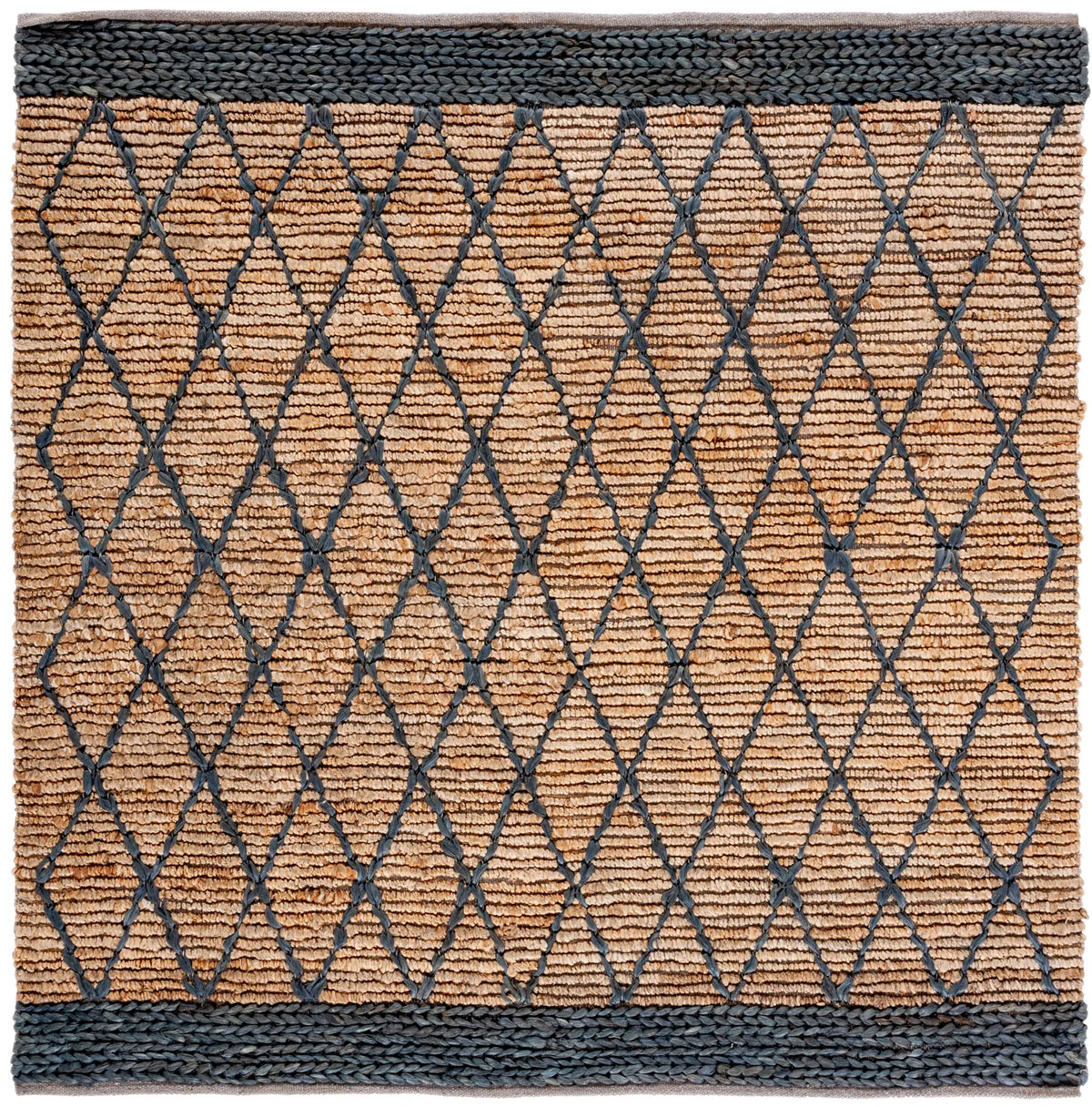 Safavieh Natural Fiber 6'-0" x 6'-0" Rug in Natural / Black