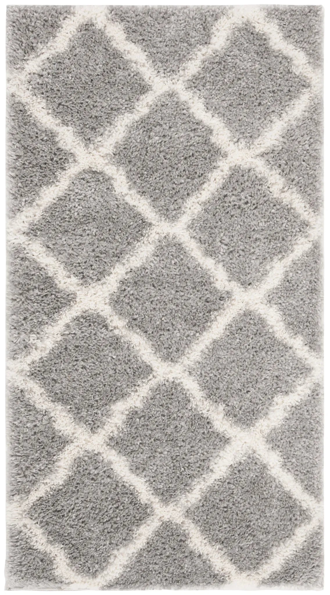 Safavieh Parma Shag 3'-0" x 5'-0" Rug in Grey / Cream