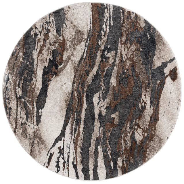 Safavieh Pacific 10'-0" x 10'-0" Rug in Dark Grey / Beige