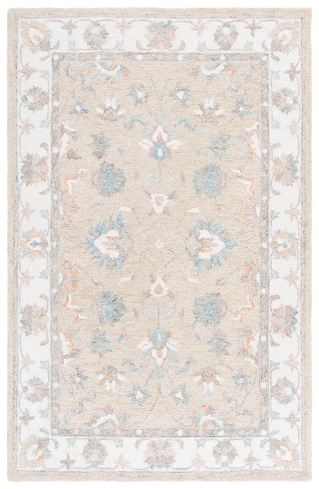 Safavieh Heritage 4'-0" x 6'-0" Rug in Beige / Ivory