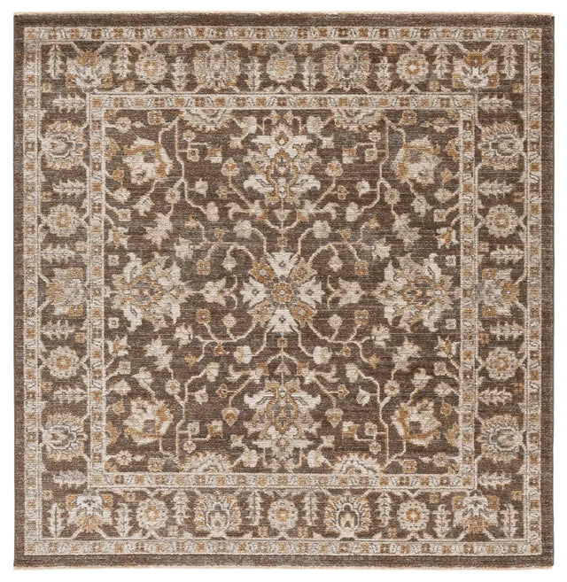 Safavieh Hazel 500 6'-0" x 6'-0" Rug in Brown / Ivory