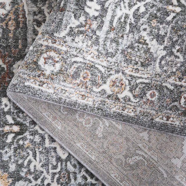 Safavieh Scarlett 400 4'-0" x 6'-0" Rug in Grey / Ivory Rust