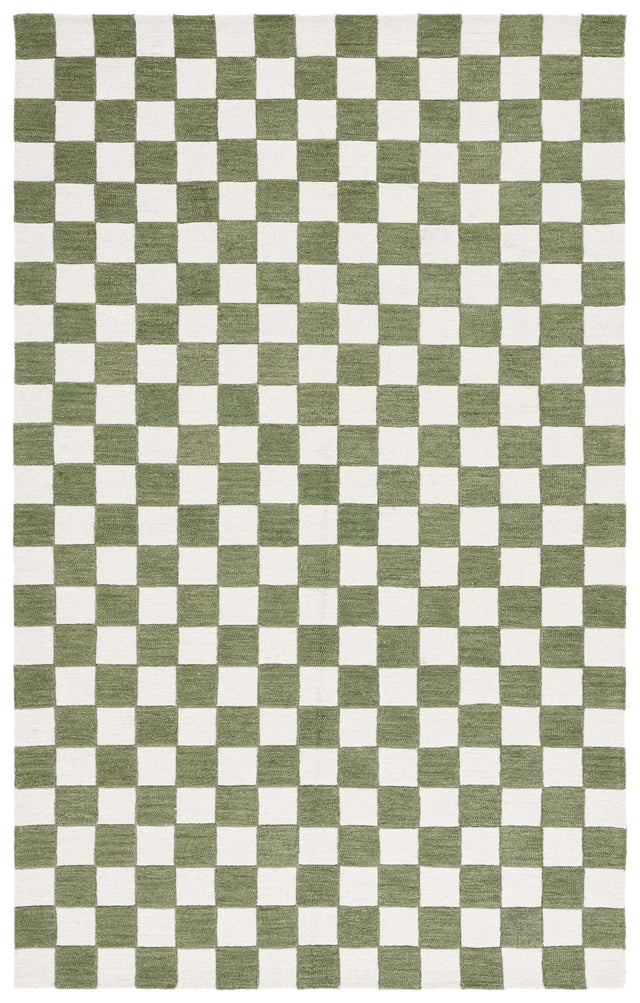 Safavieh Ebony 4'-0" x 6'-0" Rug in Green / Ivory