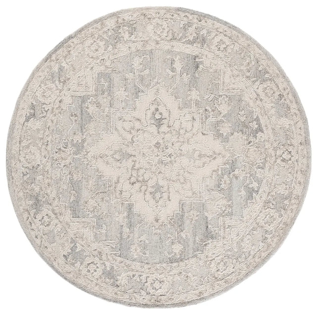 Safavieh Metro 6'-0" x 6'-0" Rug in Light Grey / Ivory