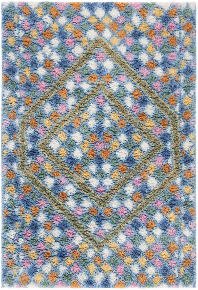 Safavieh Casablanca 4'-0" x 6'-0" Rug in Ivory / Blue