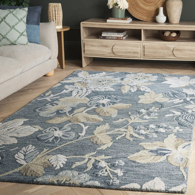 Safavieh Jardin 4'-0" x 6'-0" Rug in Blue / Beige