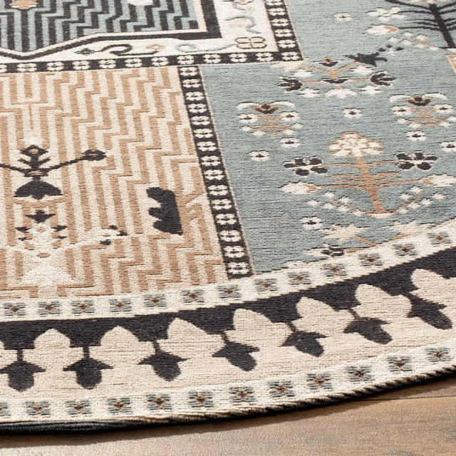 Safavieh Classic Vintage 6'-0" x 6'-0" Rug in Slate / Beige