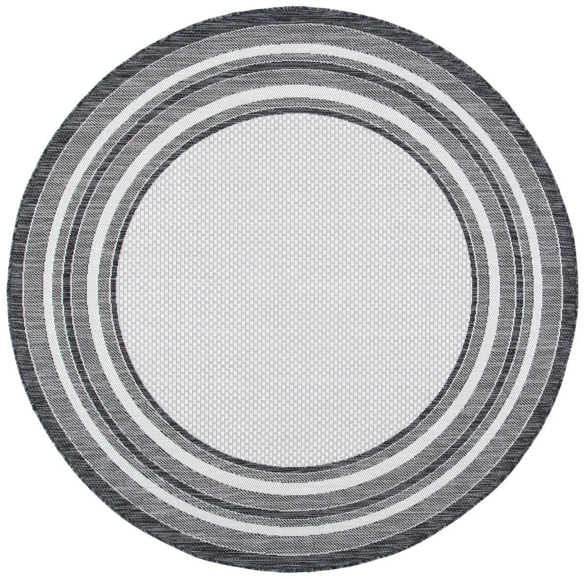 Safavieh Courtyard 10'-0" x 10'-0" Rug in Ivory / Black