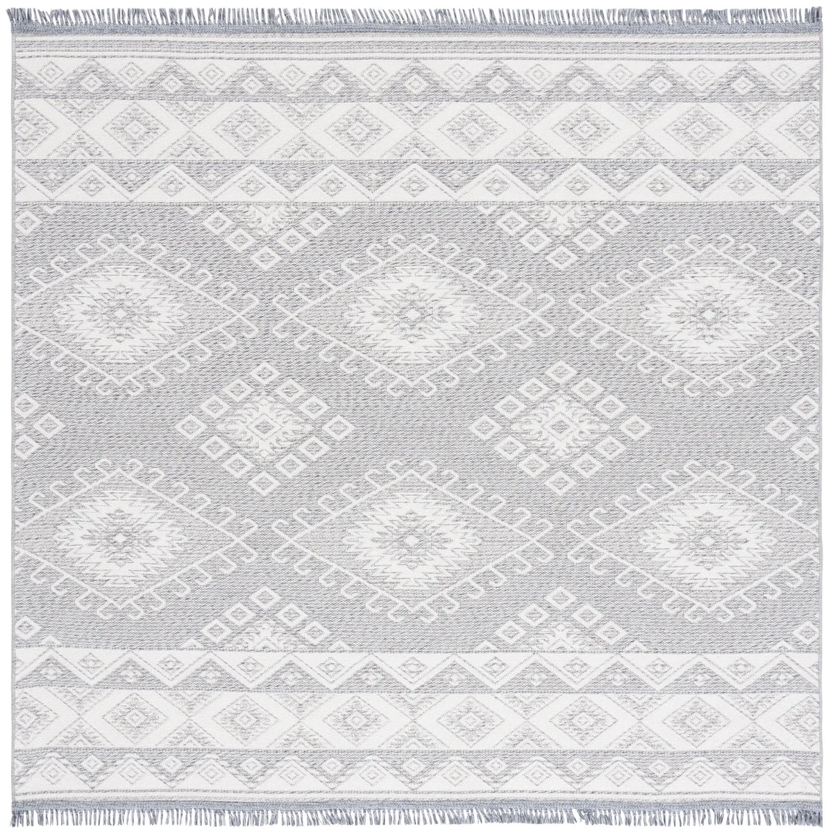 Safavieh Prairie 300 6'-7" x 6'-7" Rug in Taupe / Ivory