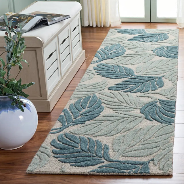 Safavieh Jardin 2'-3" x 9'-0" Rug in Blue / Ivory